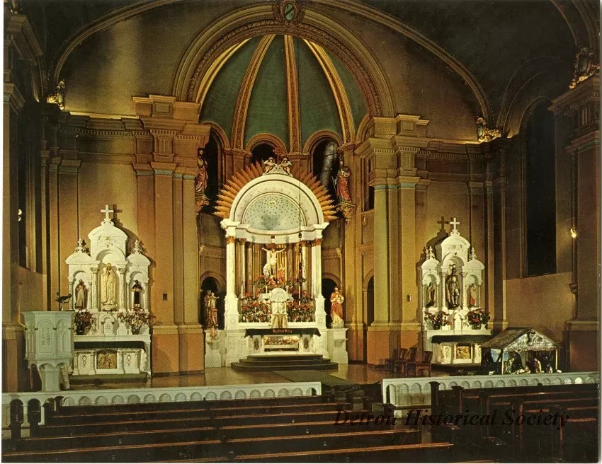 Postcard - St. George Catholic Church (Joesphite Fathers) 1313 Westminster, Detroit, Michigan 48211