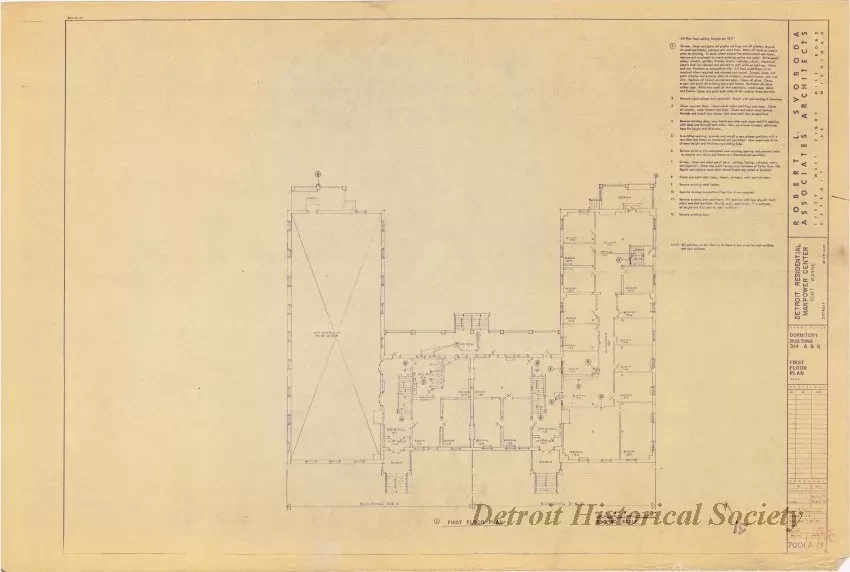 Blueprint - Detroit Residential Manpower Center
Fort Wayne, Detroit, Michigan