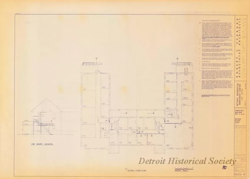 Blueprint - Detroit Residential Manpower Center
Fort Wayne, Detroit, Michigan