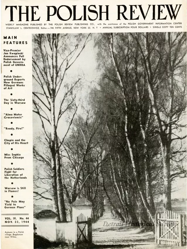 Magazine - The Polish Review, Vol. IV, No. 44, Nov. 23, 1944