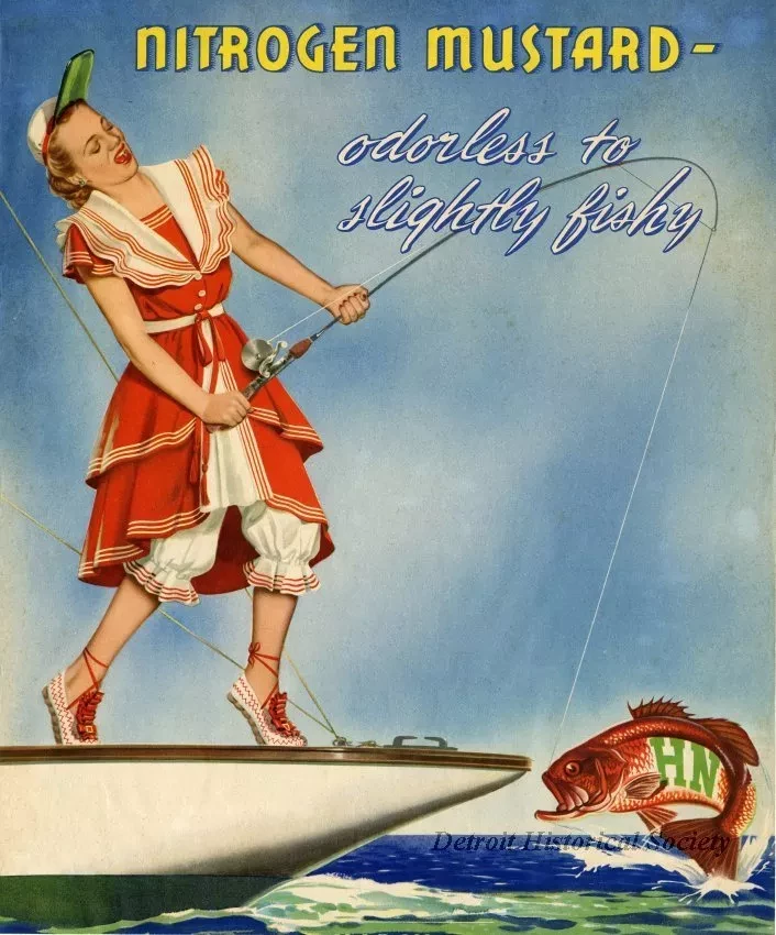 Poster - Nitrogen Mustard - odorless to slightly fishy