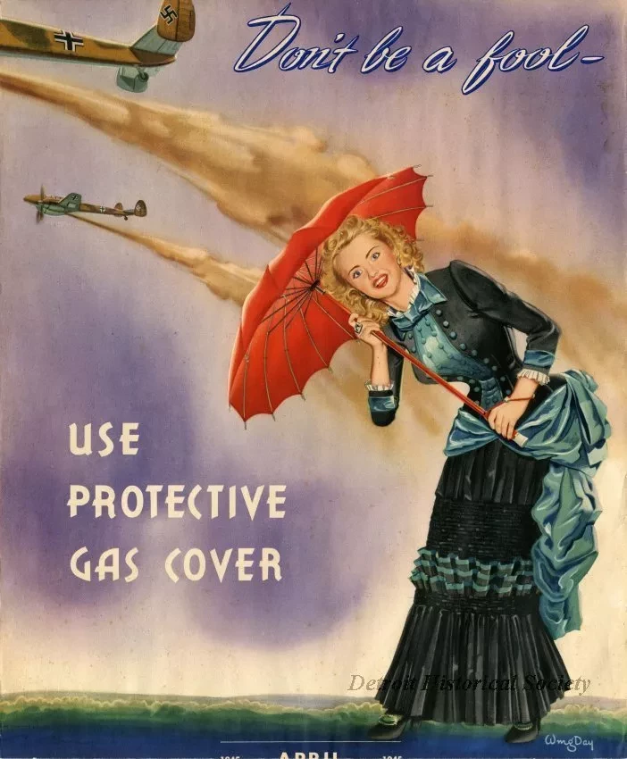 Poster - Don't be a fool - Use Protective Gas Cover