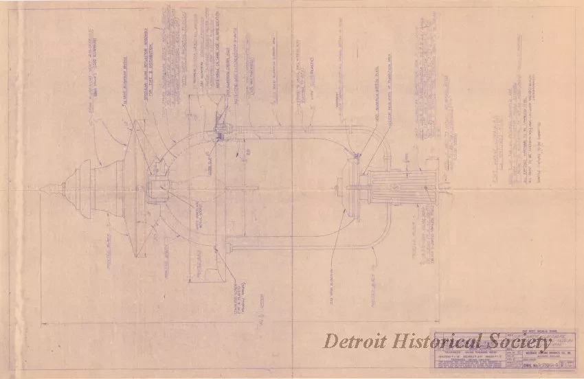 Blueprint - Fort Wayne Luminaire,
Fort Wayne Historical Museum,
Detroit, Michigan