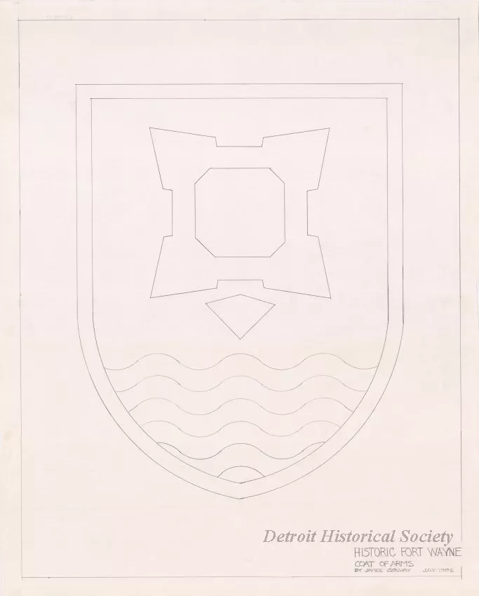 Drawing, Technical - Historic Fort Wayne Coat of Arms
