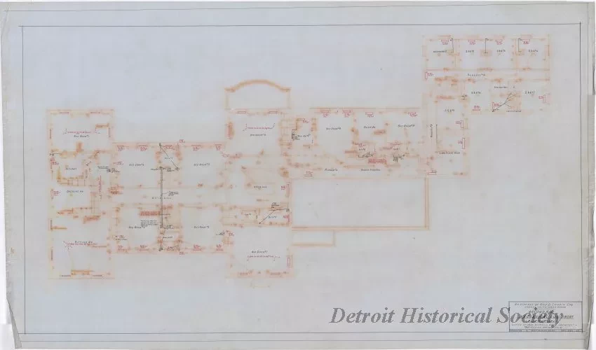 Drawing, Architectural - Residence of Roy Chapin, Esq., Grosse Pointe Farms, Michigan,
Record Map of Mechanical Equipment