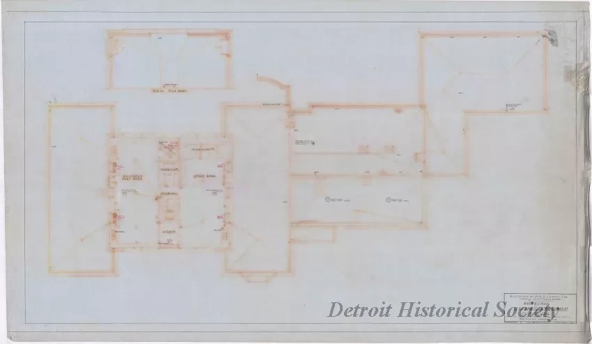 Drawing, Architectural - Residence of Roy Chapin, Esq., Grosse Pointe Farms, Michigan,
Record Map of Mechanical Equipment