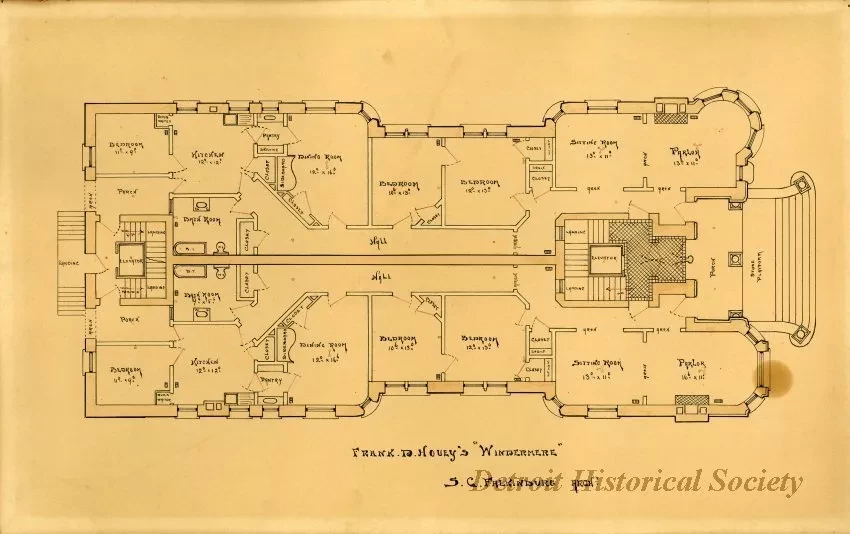 Drawing, Architectural - Frank D. Hovey's "Windermere"