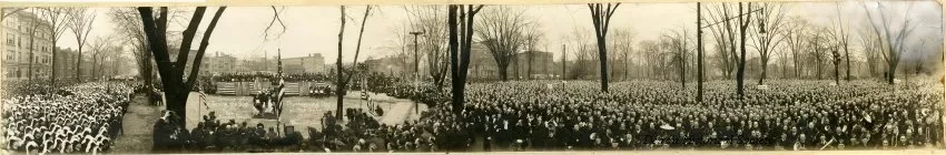 Print, Photographic - Ceremony of "Turning the Sod" of the New Masonic Temple