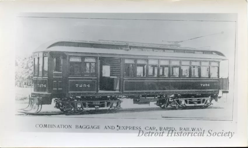 Print, Photographic - Combination Baggage and Express Car, Rapid Railway