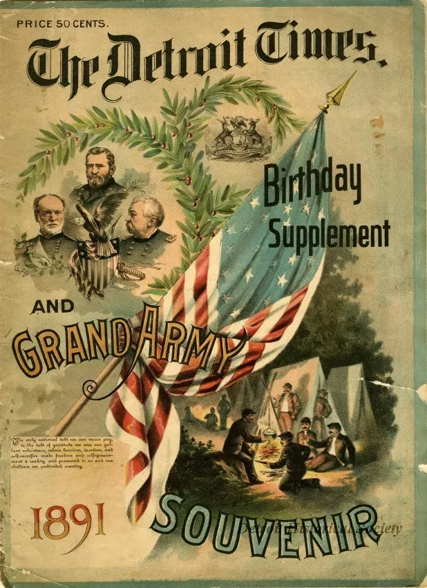 Supplement, Newspaper - Detroit Times Birthday Supplement and Grand Army Souvenir
