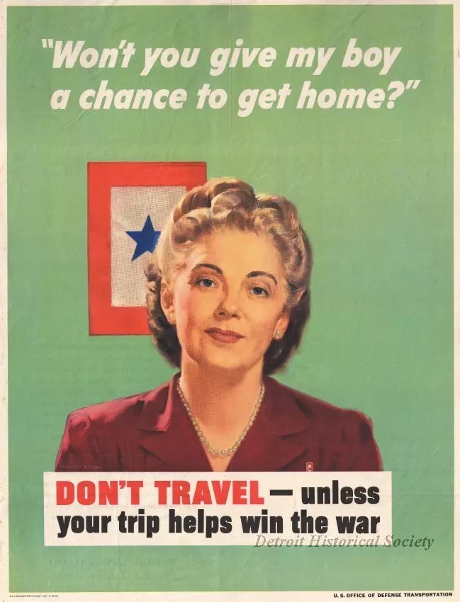 Poster - Won't you give my boy a chance to get home?