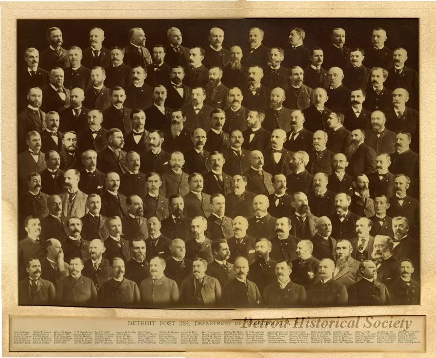 Print, Photographic - Detroit Post 384, Department of Michigan, G.A.R.