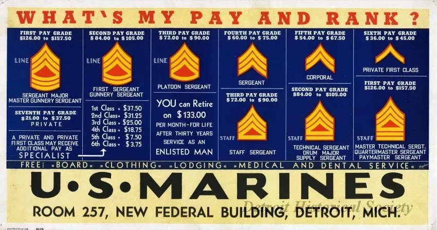 Poster, Informational - What's My Pay and Rank?