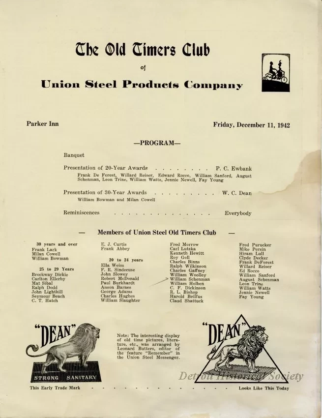 Brochure - Speed and Steel for National Defense