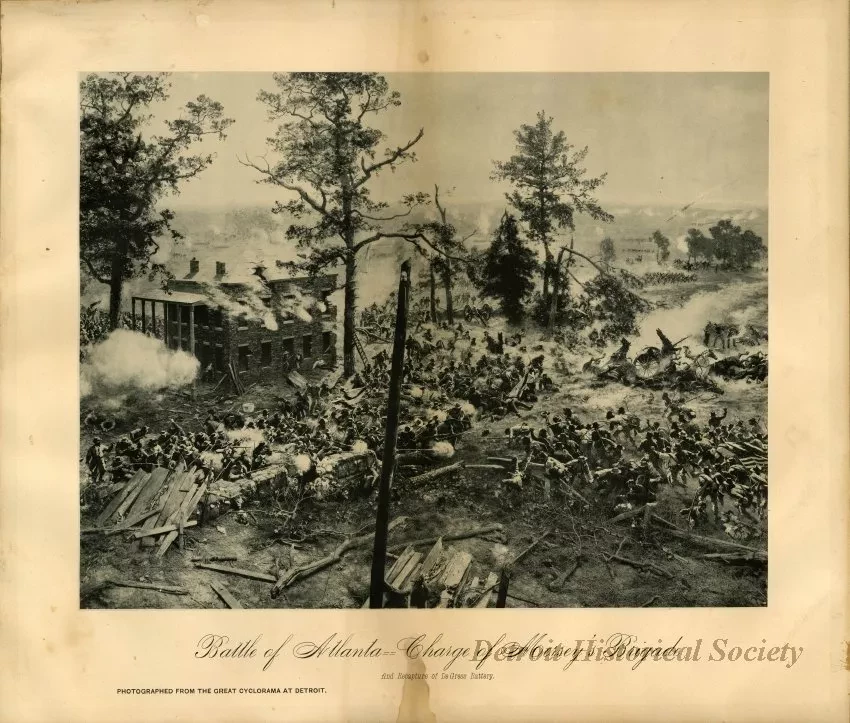 Print, Photographic - Battle of Atlanta Charge of Mersey's Brigade