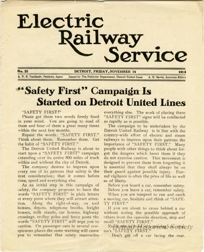 Newsletter - Electric Railway Service, No. 25