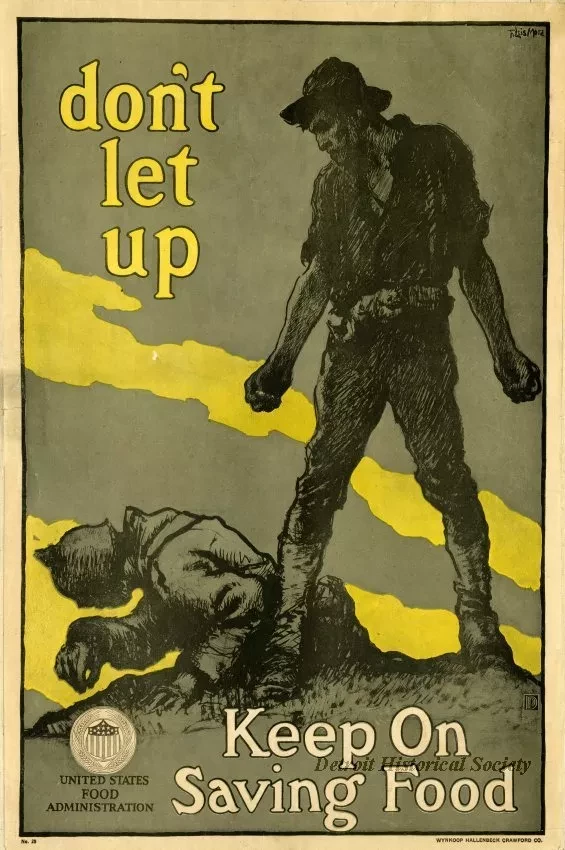 Poster - don't let up  Keep On Saving Food