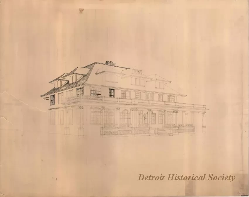 Drawing, Architectural - Rusch House