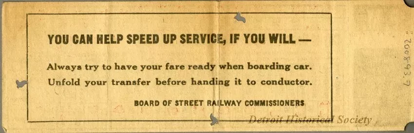 Ticket, Transportation