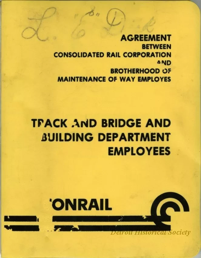 Agreement - Agreement Between Consolidated Rail Corporation and Brotherhood of Maintenance of Way Employes, Track and Bridge and Building Department Employees