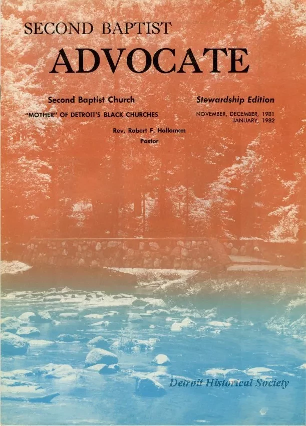 Newsletter - The Second Baptist Advocate, Vol. 30, No. 4, November 1981-January 1982