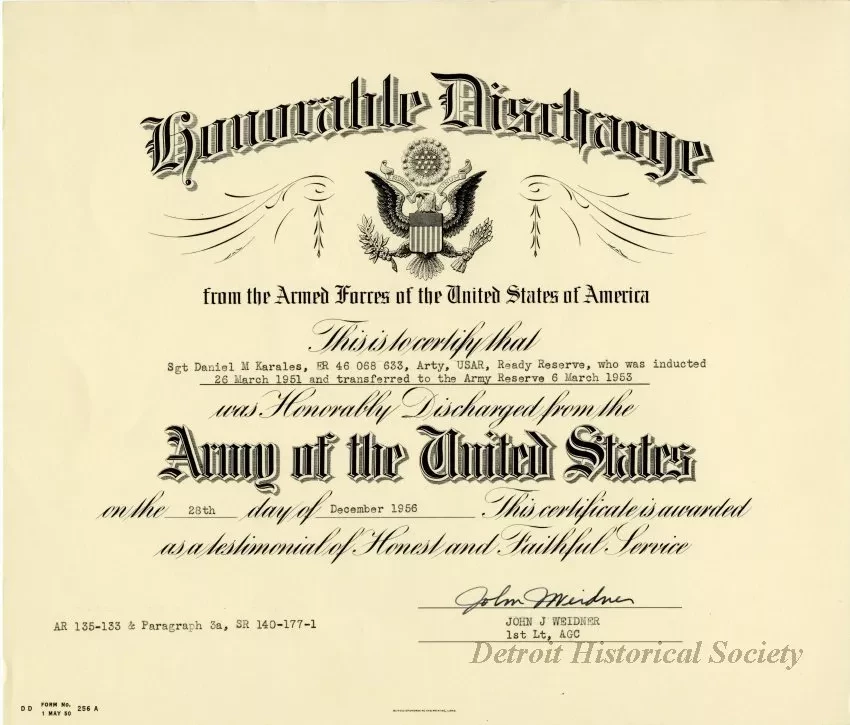 Certificate, Commemorative
