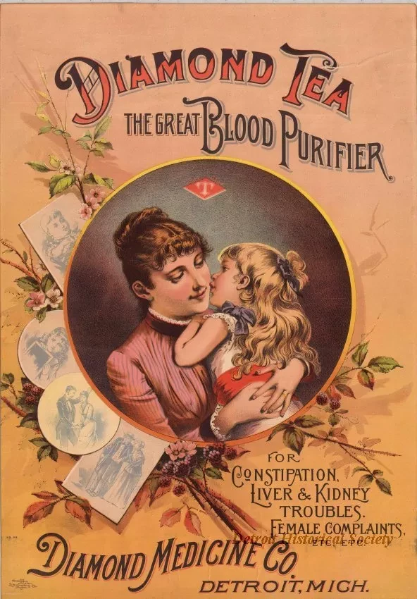 Poster - Diamond Tea - The Great Blood Purifier