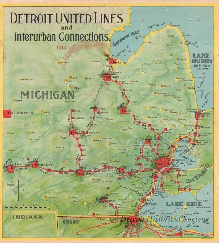 Brochure - Detroit United Lines and Interurban Connections, 1913