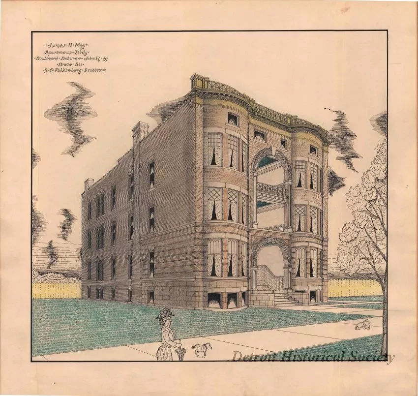 Drawing - James D. May Apartment Bldg.
