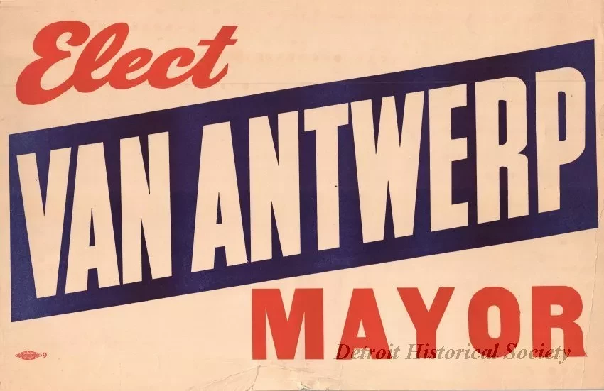Poster - Elect Van Antwerp Mayor