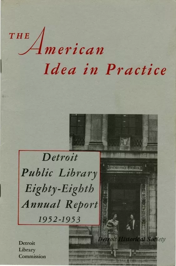 Report, Annual - The American Idea in Practice