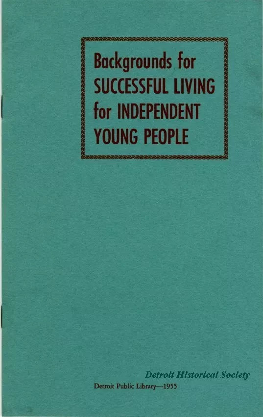 Booklet - Backgrounds for Successful Living for Independent Young People