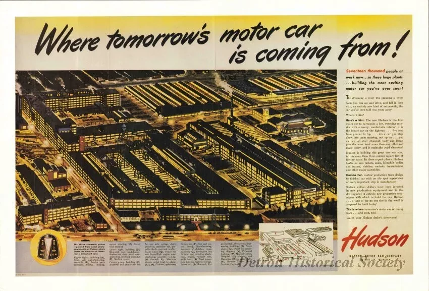 Poster - Where Tomorrow's Motor Car is Coming From!