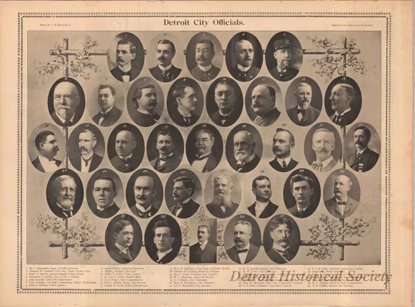 Poster - Detroit City Officials
