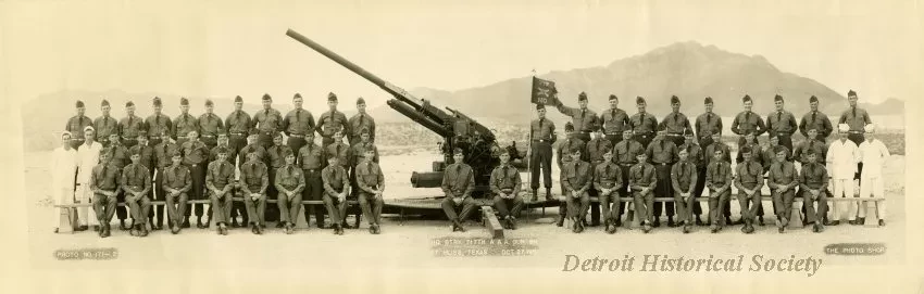 Print, Photographic - HQ. Btry. 717th A.A.A. Gun Bn.