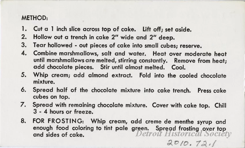 Recipe - New--From Hudson's Kitchen