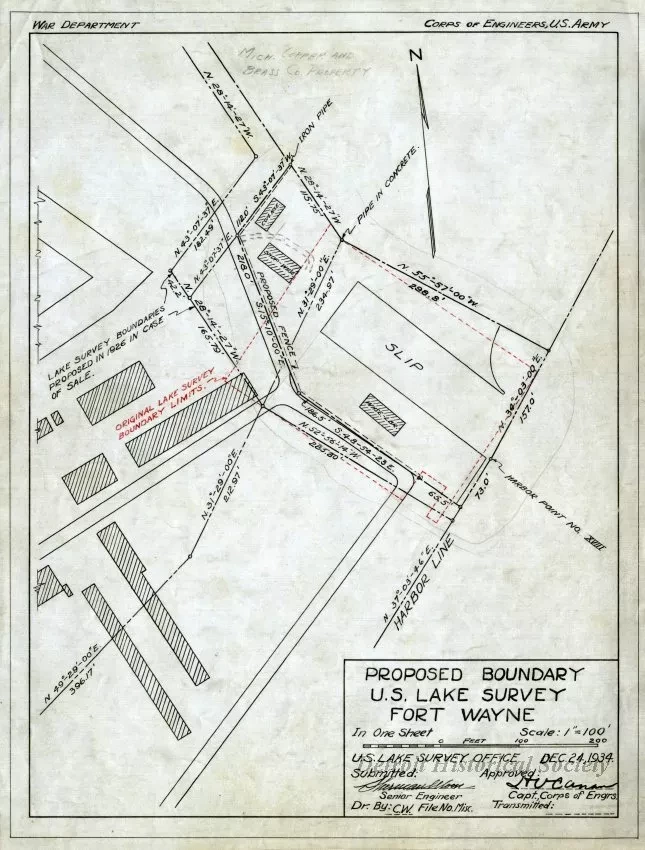 Survey, Land - Proposed Boundary U.S. Lake Survey Fort Wayne