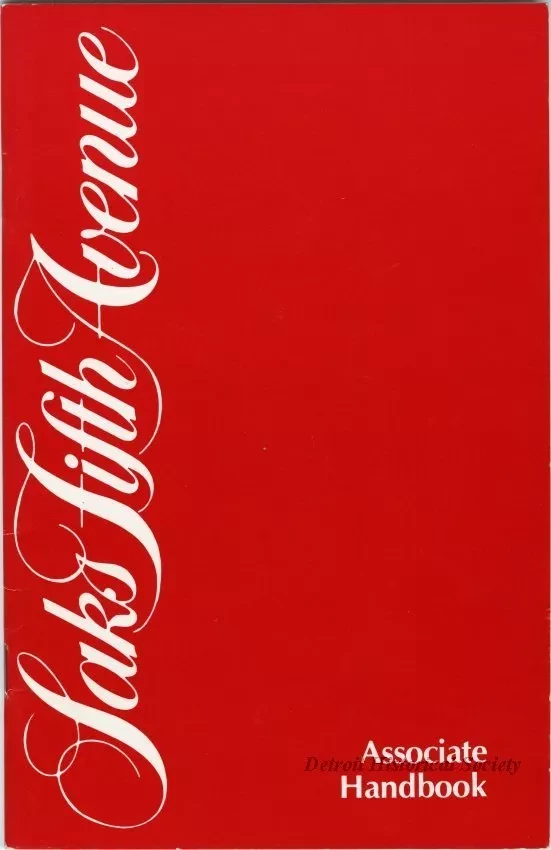 Manual, Employee - Saks Fifth Avenue Associate Handbook