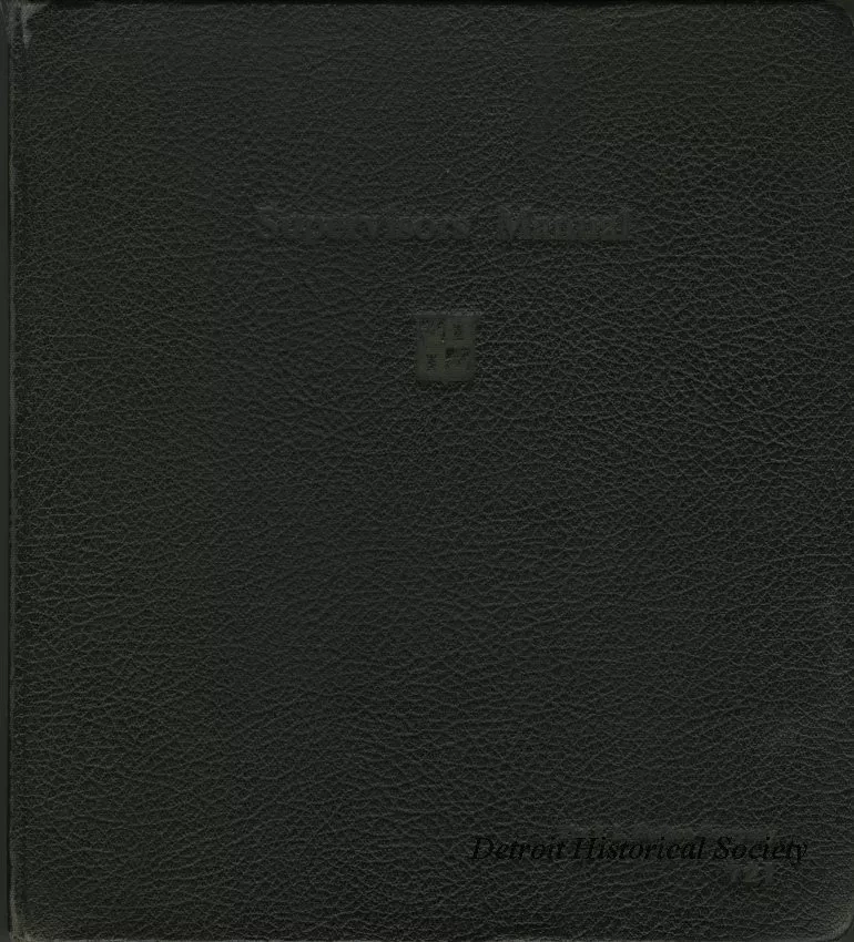 Manual, Employee - Supervisor's Manual