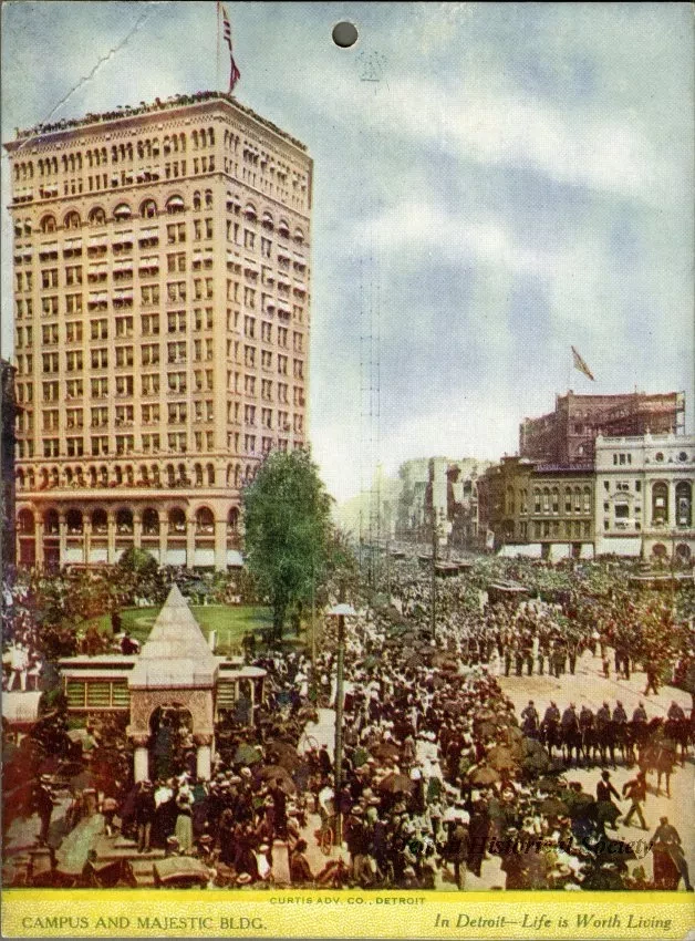 Card, Souvenir - Campus and Majestic Bldg.