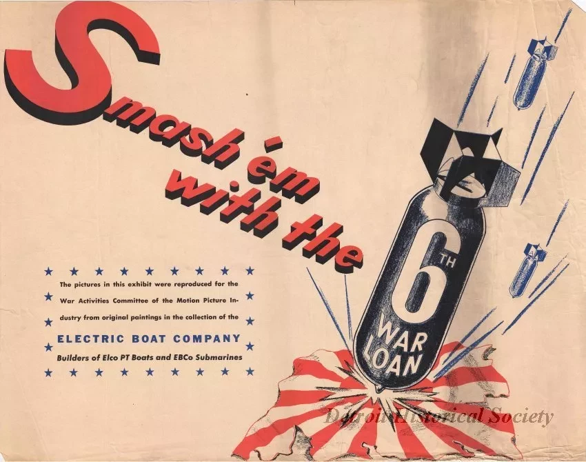 Poster - Smash 'Em With the 6th War Loan