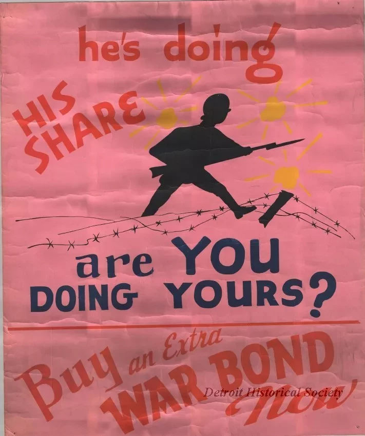 Poster - He's Doing His Share; Are You Doing Yours?