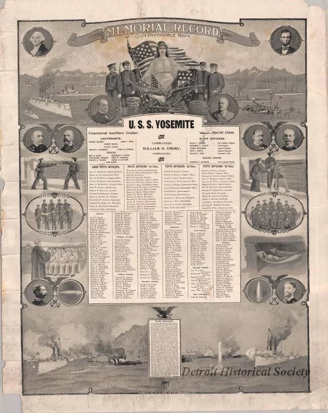 Poster - Memorial Record, Our Invincible Navy
