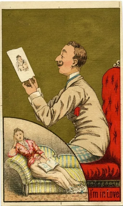 Card, Trade - Before & After Marriage: "I'm in Love"