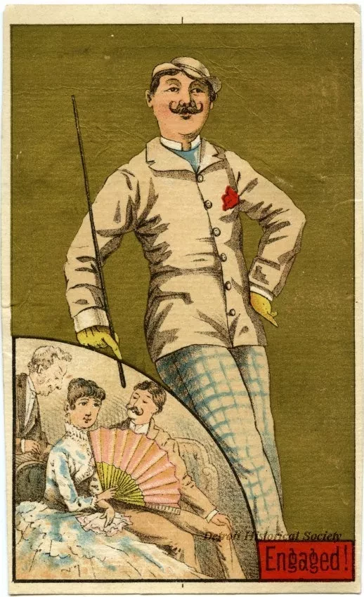 Card, Trade - Before & After Marriage: "Engaged"