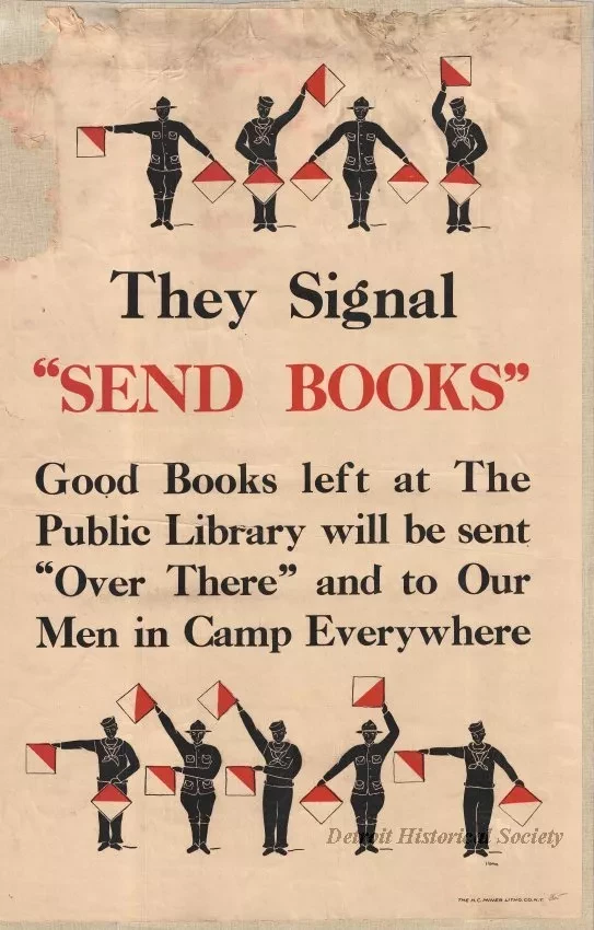 Poster - They Signal "Send Books"