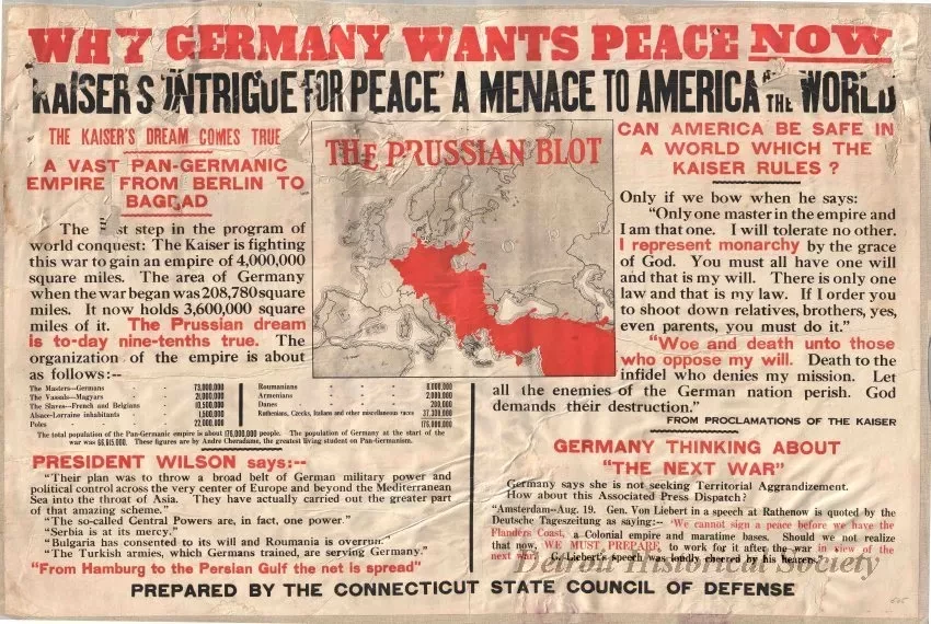 Poster - Why Germany Wants Peace Now