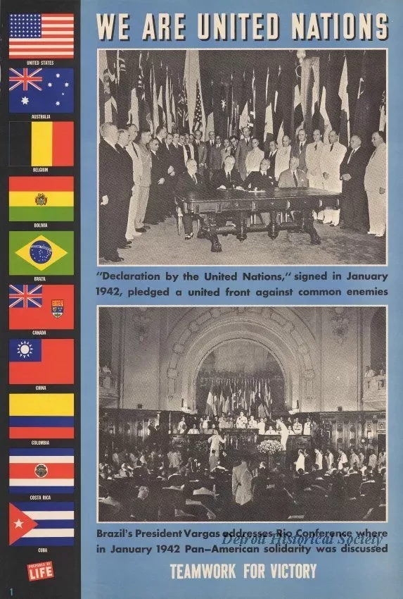 Poster - We Are United Nations - Teamwork For Victory