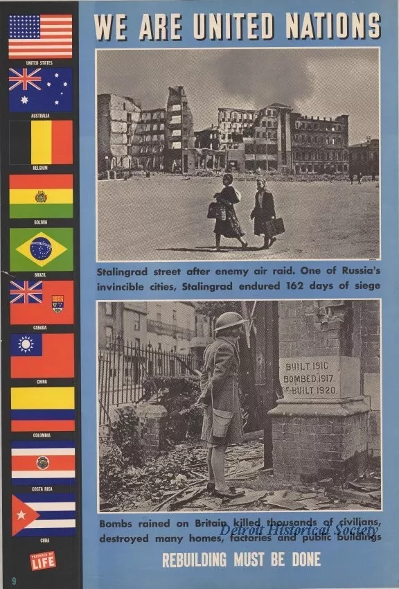 Poster - We Are United Nations - Rebuilding Must Be Done