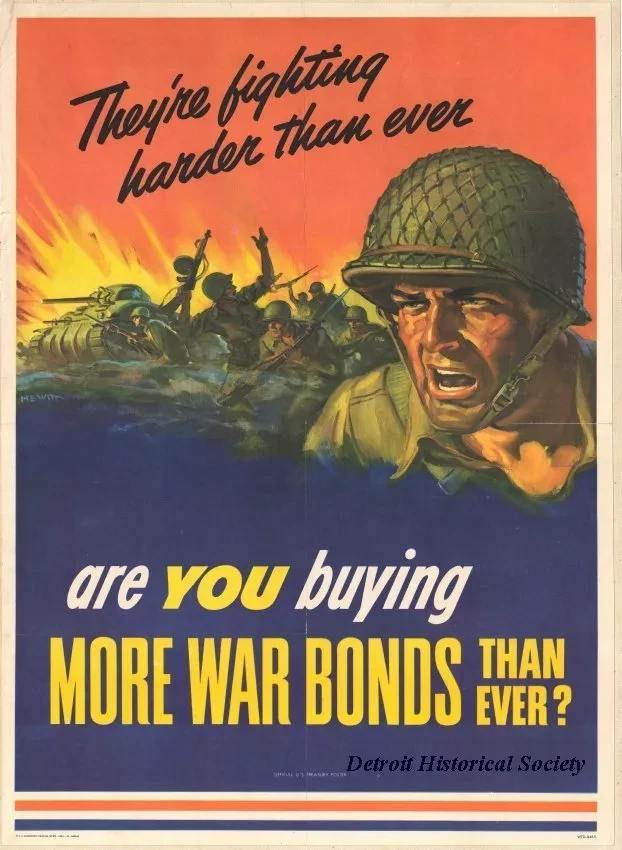 Poster - They're fighting harder than ever -
Are you buying More War Bonds than ever?